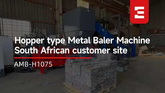 Hydraulic Scrap Metal Baler for Recycling Steel Chips, Aluminum Chips, Copper Wire, Iron, Aluminum Cans